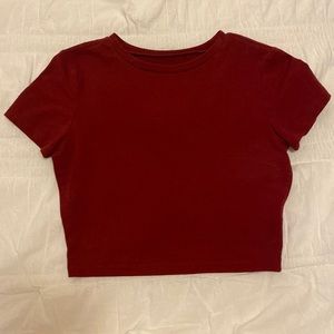 Maroon crop top for sale!